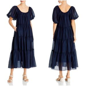Karen Kane silk cotton midi dress